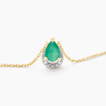 Collier Parry Or Jaune Emeraude Diamant - Colliers Femme | Histoire d&rsquo;Or