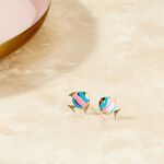 Boucles D'oreilles Puces Dorya Poisson Or Jaune - Clous d'oreilles Enfant | Histoire d&rsquo;Or