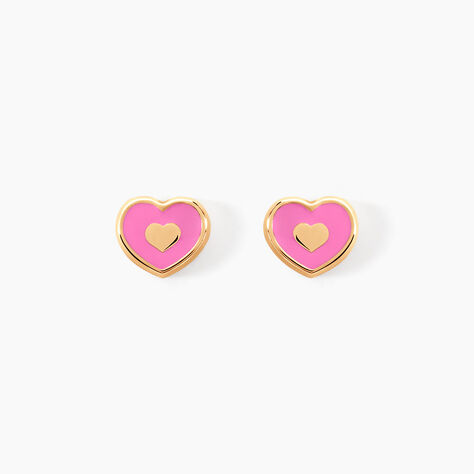 Boucles D'oreilles Puces Cintae Or Jaune - Clous d'oreilles Enfant | Histoire d’Or