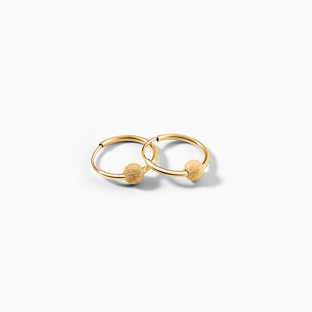 Créoles Ariel Or Jaune - Boucles d'oreilles créoles Femme | Histoire d’Or