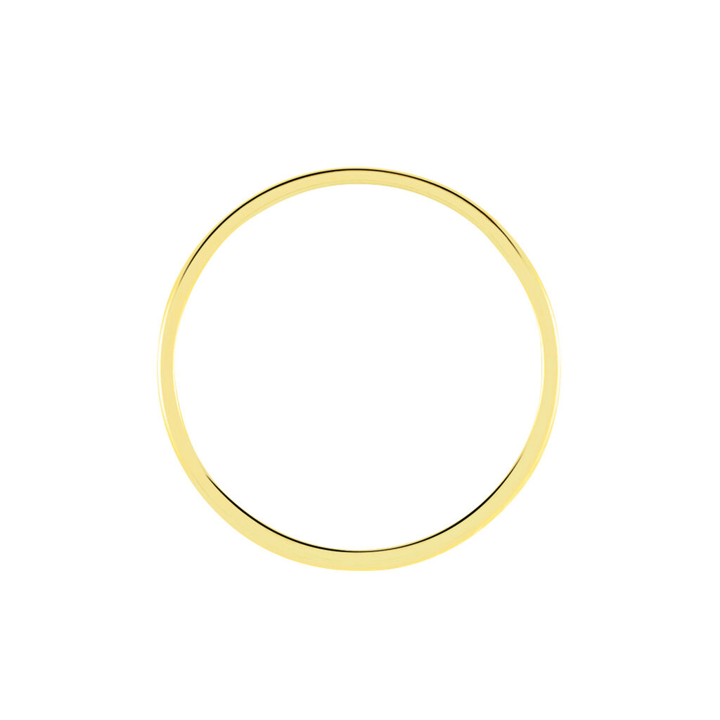 Alliance Zeus Ruban Plat Or Jaune - Alliances Famille | Histoire d’Or