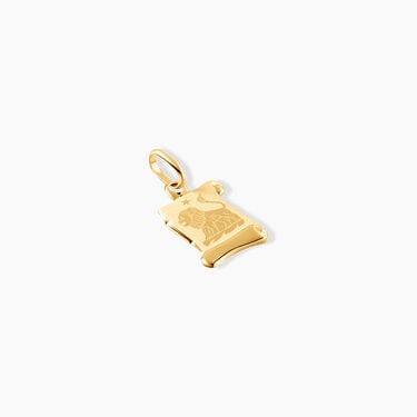 Pendentif Lamie Zodiaque Parchemin Or Jaune