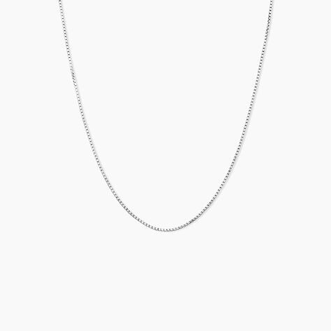 Cha&icirc;ne Alyze Argent Blanc - Chaines Femme | Histoire d&rsquo;Or