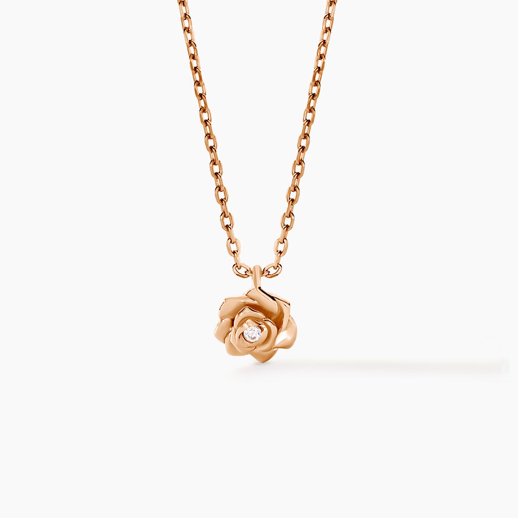 Collier Jannea Argent Rose Oxyde De Zirconium - Colliers fantaisie Femme | Histoire d&rsquo;Or