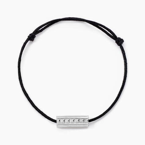 Bracelet Silva Argent Blanc - Bracelets cordon Homme | Histoire d&rsquo;Or