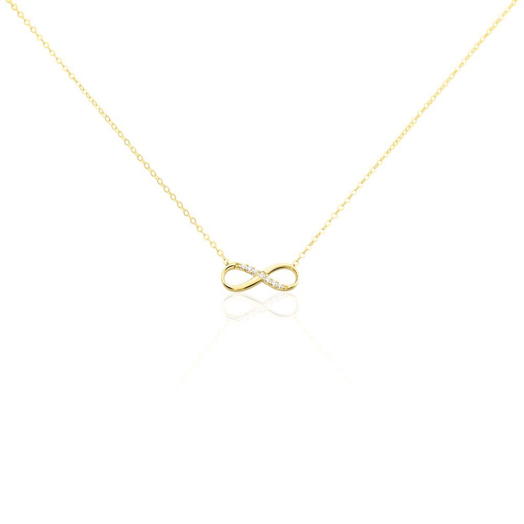 Collier Or Jaune Rosius Oxydes De Zirconium - Colliers Femme | Histoire d&rsquo;Or