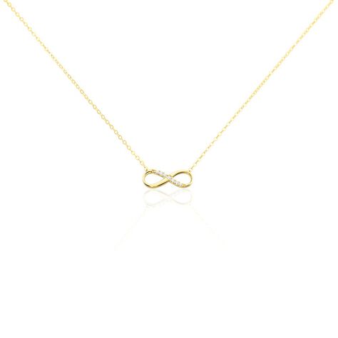 Collier Or Jaune Rosius Oxydes De Zirconium - Colliers Femme | Histoire d&rsquo;Or