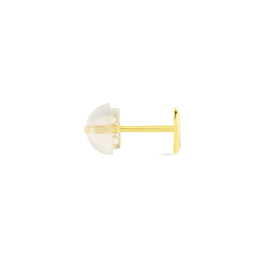 Boucles D'oreilles Puces Aricia Coeur Or Jaune - Clous d'oreilles Enfant | Histoire d’Or
