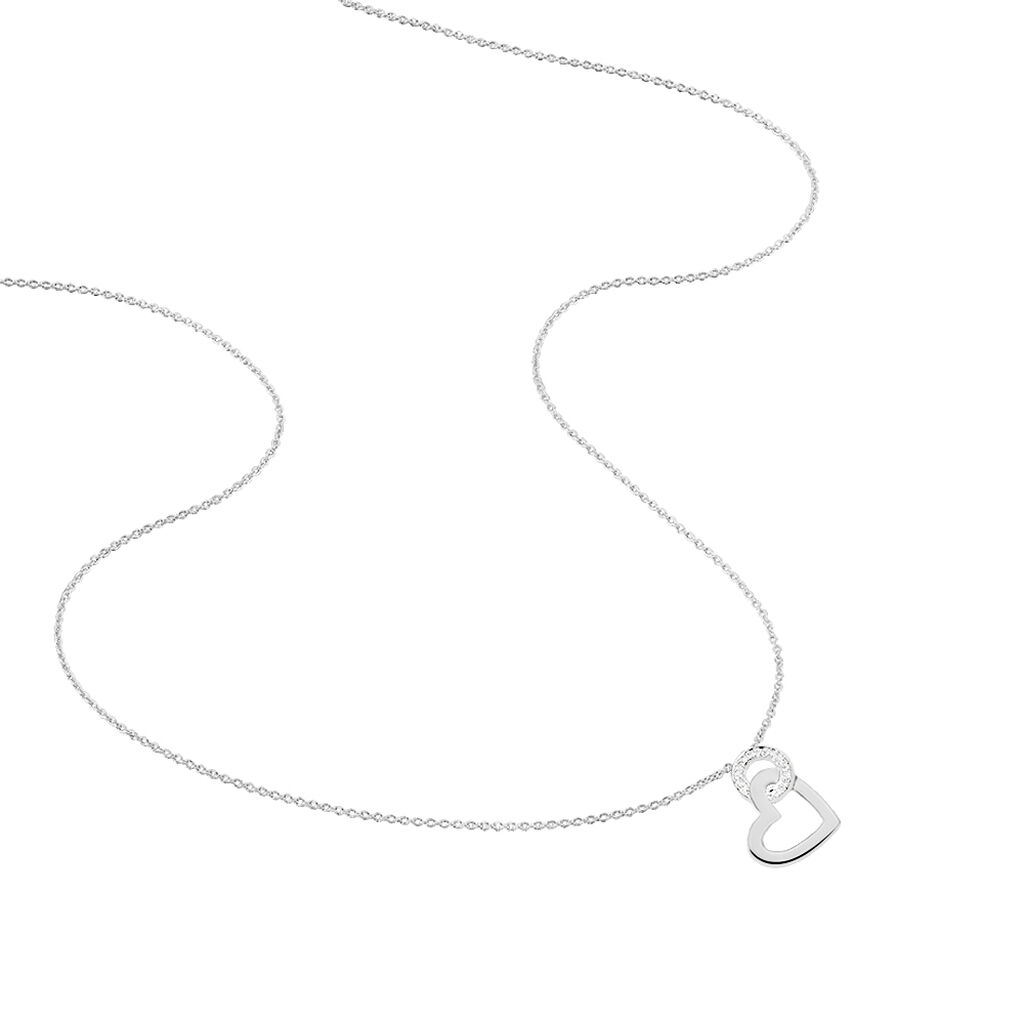 Collier Melesine Or Blanc Diamant - Colliers Femme | Histoire d’Or