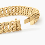 Bracelet Jimmy Maille Americaine Or Jaune - Bracelets cha&icirc;ne Femme | Histoire d&rsquo;Or