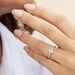 Bague Or Blanc Peadar Oxyde De Zirconium - Bagues solitaires Femme | Histoire d’Or