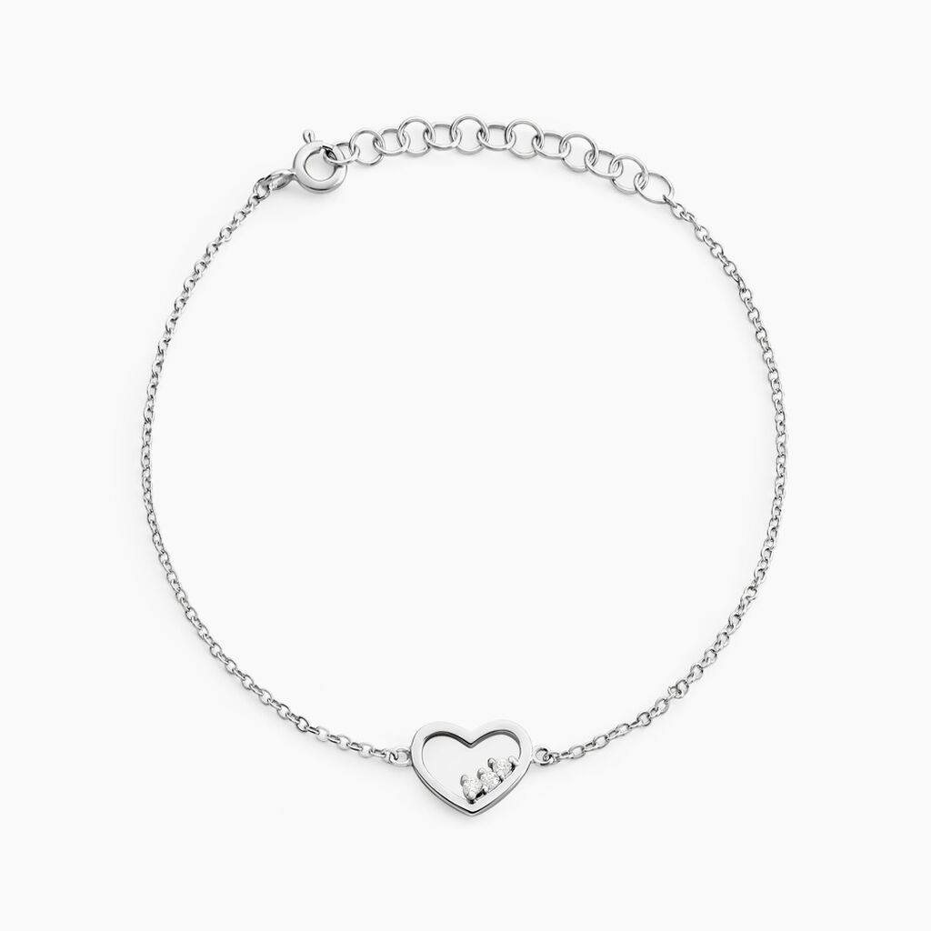 Bracelet Argent Shelan Oxydes De Zirconium