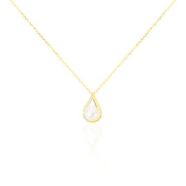 Collier Helin Or Jaune Perle De Culture Et Oxyde De Zirconium - Colliers Femme | Histoire d’Or
