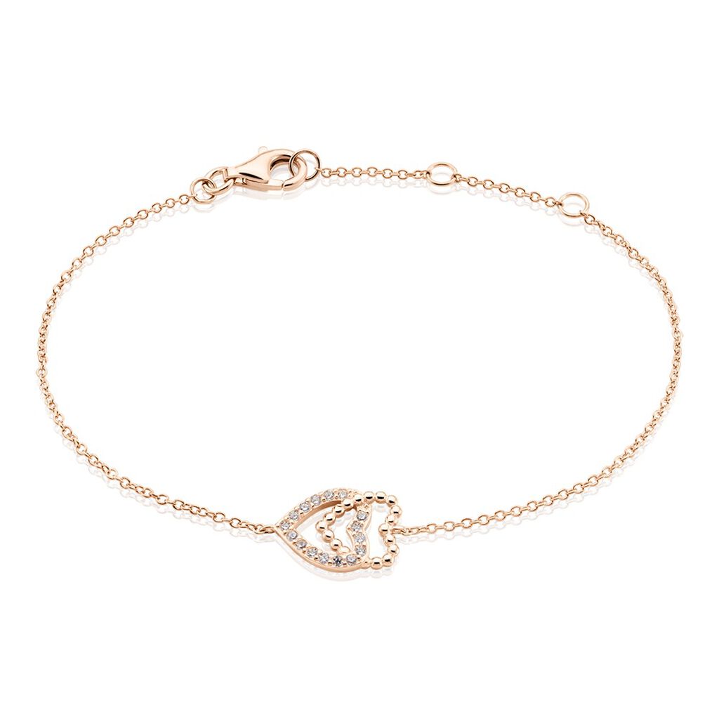 Bracelet Ottavia Argent Rose Oxyde De Zirconium - Bracelets Femme | Histoire d’Or