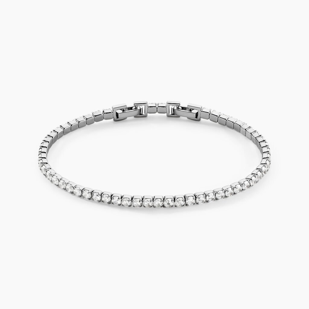 Bracelet Lou-anne Argent Blanc Oxyde De Zirconium Blanc