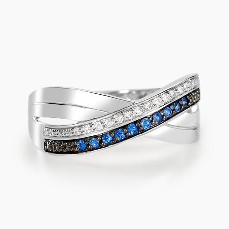 Bague Martika Or Blanc Saphir Diamant - Bagues avec pierre Femme | Histoire d’Or