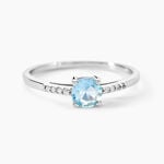 Bague Rio Argent Blanc Oxyde De Zirconium - Bagues solitaires Femme | Histoire d&rsquo;Or