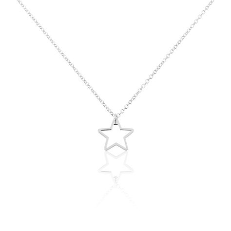 Collier Velma Argent Blanc - Ras de cou Femme | Histoire d&rsquo;Or