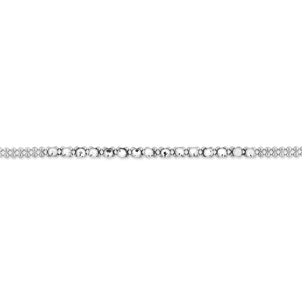 Bracelet Emna Argent Blanc Pierre De Synthese - Bracelets Femme | Histoire d’Or