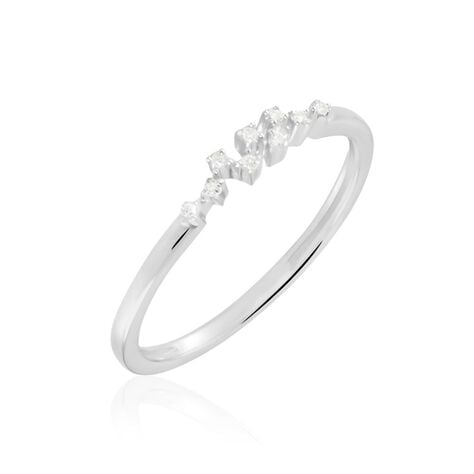Bague Talna Or Blanc Diamant - Bagues avec pierre Femme | Histoire d’Or