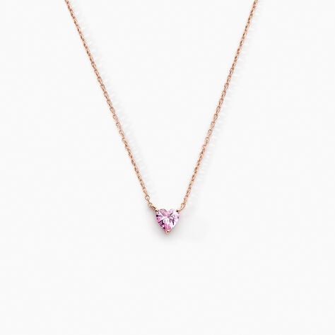 Collier Kelvyn Argent Rose Oxyde De Zirconium - Colliers fantaisie Femme | Histoire d’Or