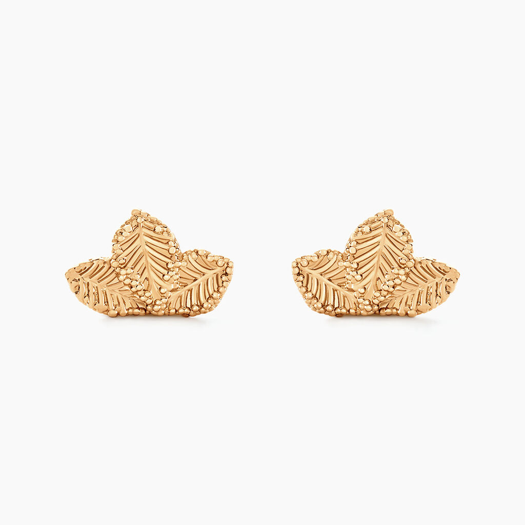 Boucles D'oreilles Puces Tylia Plaqué Or Doré - Boucles d'oreilles fantaisie Femme | Histoire d’Or