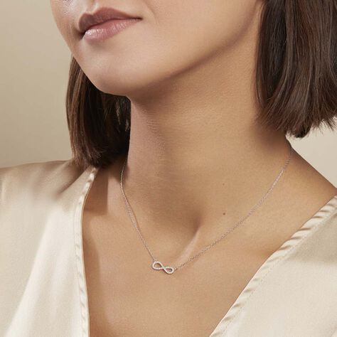 Collier Veda Argent Blanc Oxyde De Zirconium - Colliers fantaisie Femme | Histoire d’Or