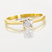 Bague Solitaire Fiona Or Jaune Diamant Synthetique - Bagues solitaires Femme | Histoire d’Or