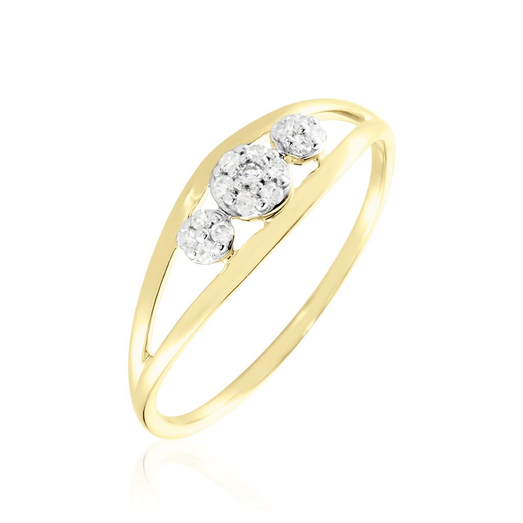 Bague Adamina Or Jaune Diamant - Bagues avec pierre Femme | Histoire d’Or