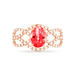 Bague Tina Or Rose Rubis Et Diamant - Bagues solitaires Femme | Histoire d’Or