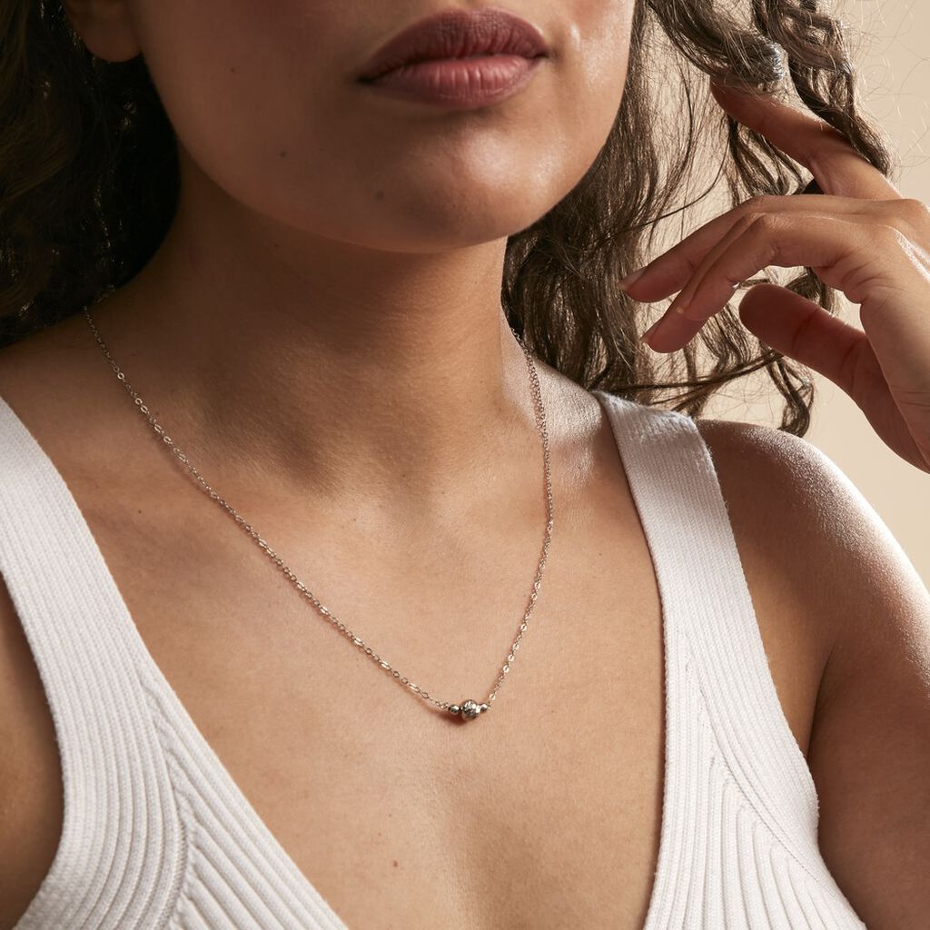 Collier Tolly Argent Blanc - Colliers fantaisie Femme | Histoire d’Or
