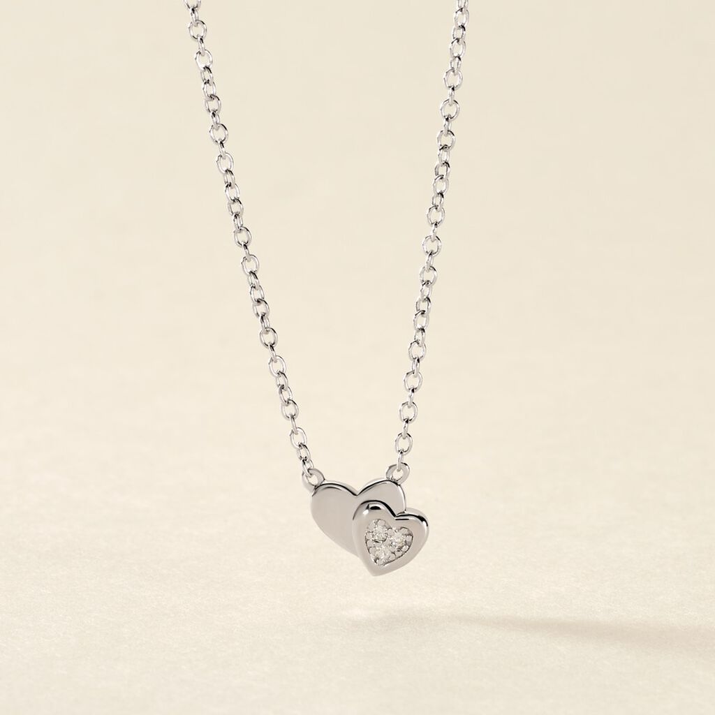 Collier Argent Dounyo Oxydes De Zirconium - F&ecirc;te des m&egrave;res Femme | Histoire d&rsquo;Or