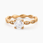 Bague Plaqu&eacute; Or Kurt Oxydes De Zirconium - Bagues solitaires Femme | Histoire d&rsquo;Or