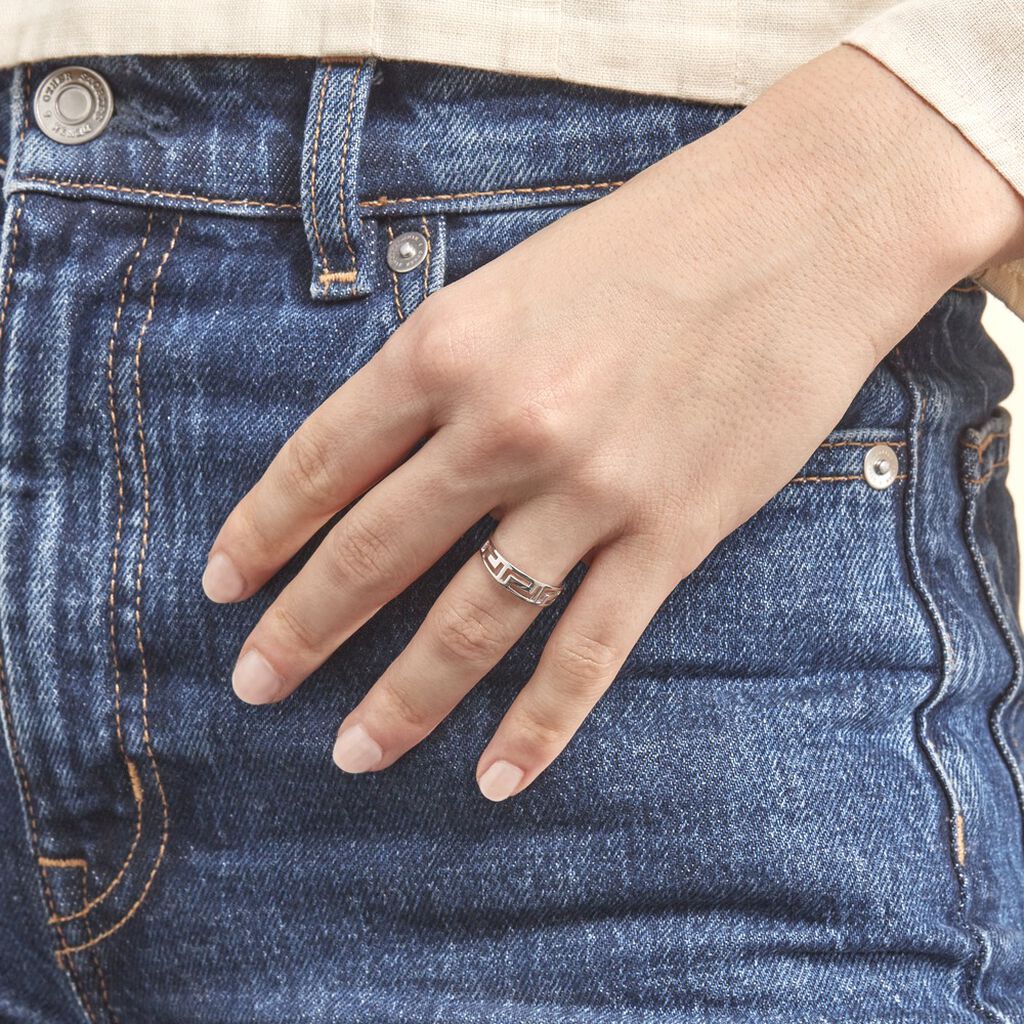 Bague Sidgy Argent Blanc - Bagues fantaisie Femme | Histoire d’Or