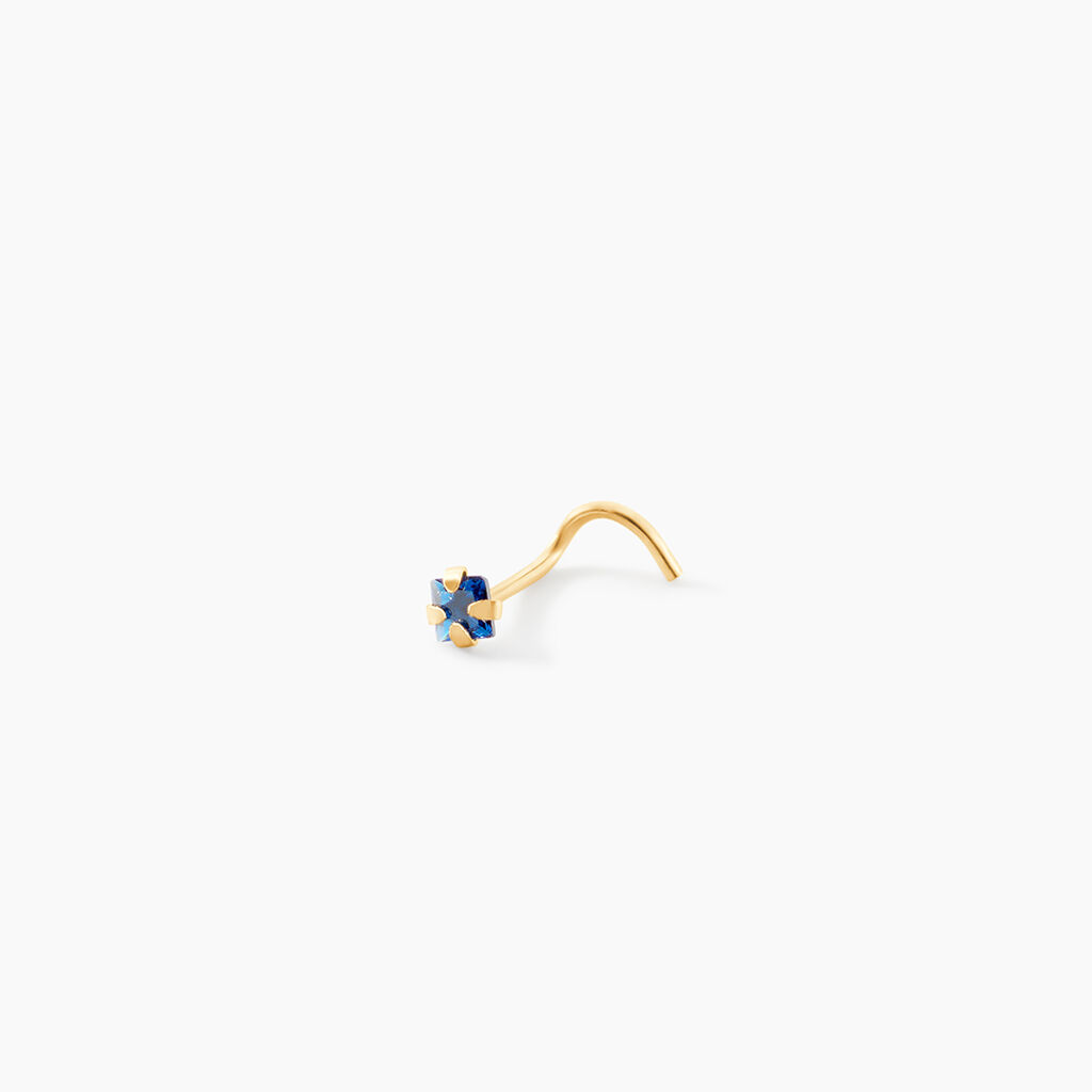 Piercing De Nez Or Jaune Oxyde De Zirconium - Piercing Nez Femme | Histoire d&rsquo;Or