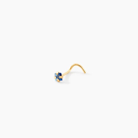 Piercing De Nez Or Jaune Oxyde De Zirconium - Piercing Nez Femme | Histoire d&rsquo;Or