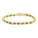 Bracelet Jerryenne Maille Corde Et Venitienne Or Bicolore - Bracelets chaîne Femme | Histoire d’Or