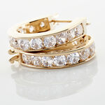 Cr&eacute;oles Doryne Plaqu&eacute; Or Jaune Oxyde De Zirconium - Boucles d'oreilles cr&eacute;oles Femme | Histoire d&rsquo;Or