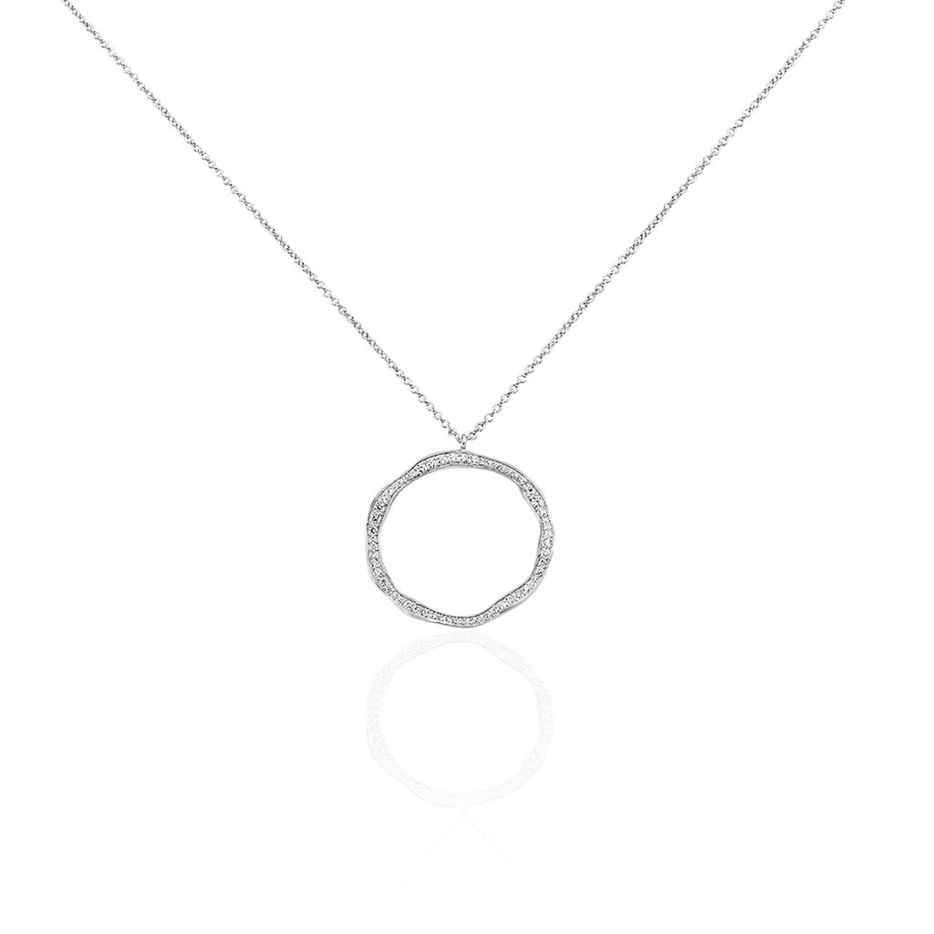 Collier Catalina Argent Blanc Oxyde De Zirconium - Colliers fantaisie Femme | Histoire d’Or