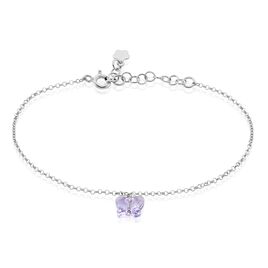Bracelet Argent Blanc Patriki Cristal De Swarovski - Bijoux Papillon Femme | Histoire d’Or