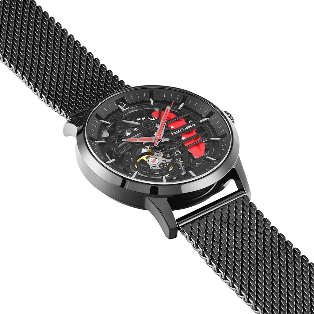 Coffret De Montre Pierre Lannier Paddock Noir - Montres Homme | Histoire d’Or