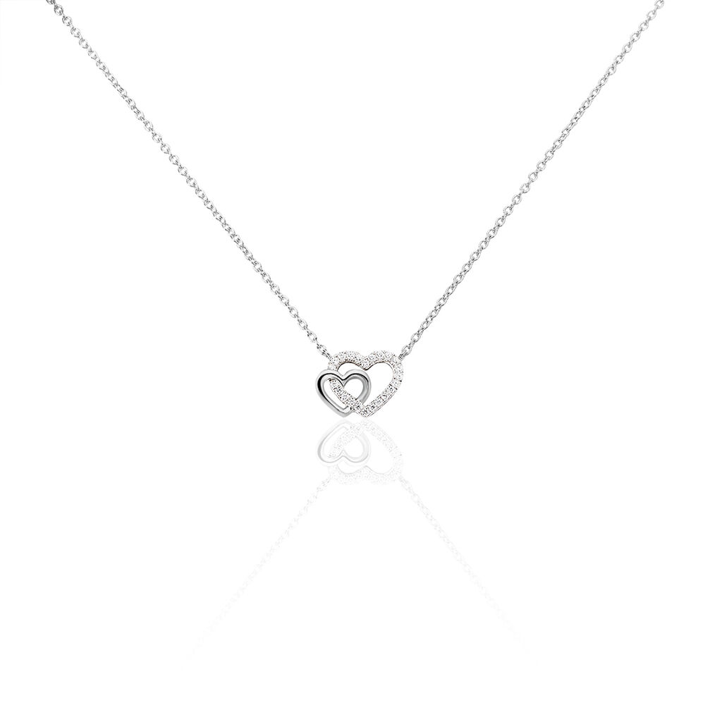 Collier Donatiane Argent Blanc Oxyde De Zirconium - Colliers fantaisie Femme | Histoire d’Or
