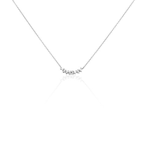 Collier Adonia Argent Blanc Oxyde De Zirconium - Colliers fantaisie Femme | Histoire d&rsquo;Or