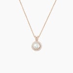 Collier Olivia Argent Rose Perle De Culture Et Oxyde De Zirconium - Colliers fantaisie Femme | Histoire d&rsquo;Or