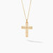 Collier Croix Or Jaune Diamant