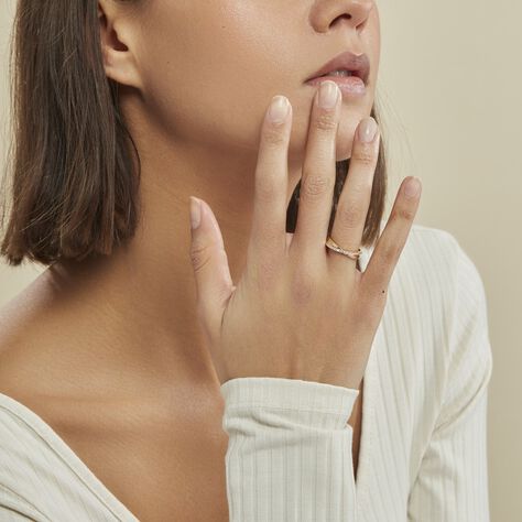 Bague Lia Plaqué Or Jaune Oxyde De Zirconium - Bagues avec pierre Femme | Histoire d’Or