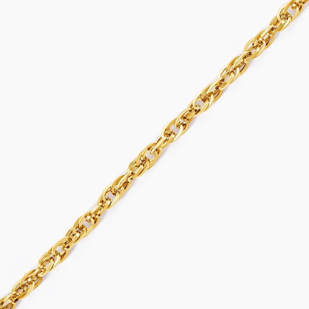 Bracelet Lady Code Acier Jaune - Nouveautés Femme | Histoire d’Or