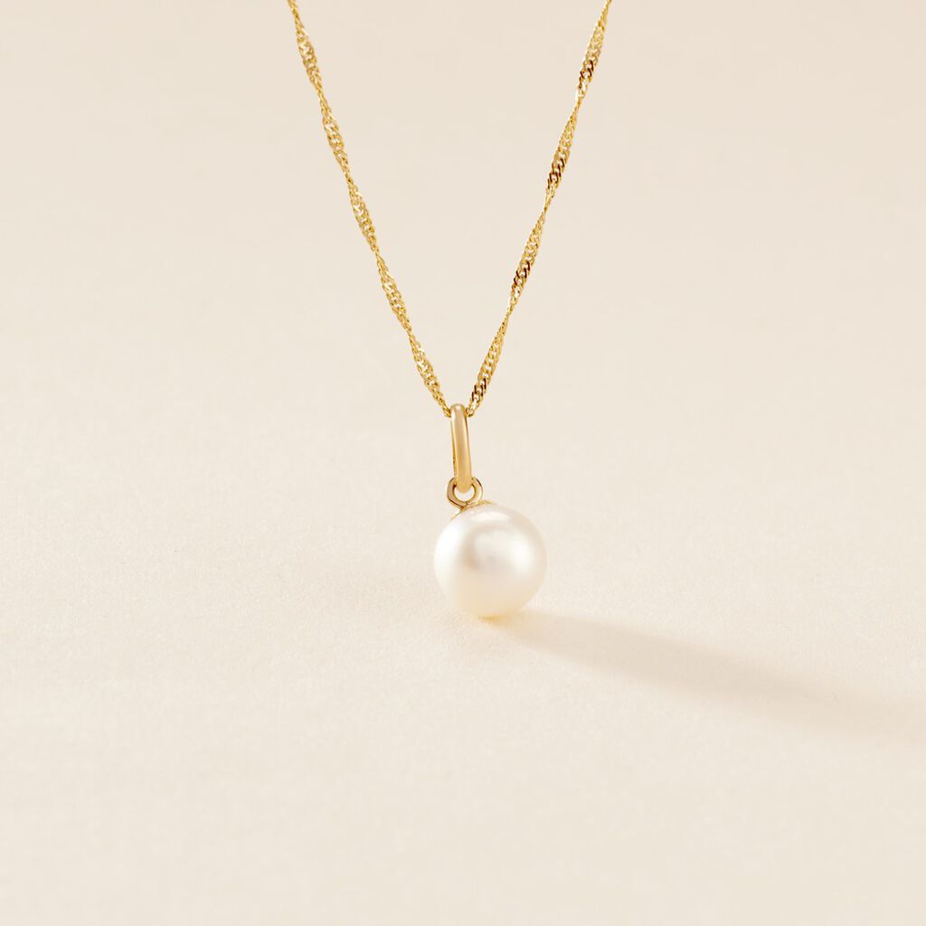 Pendentif Lenonie Or Jaune Perle De Culture - Pendentifs Femme | Histoire d’Or