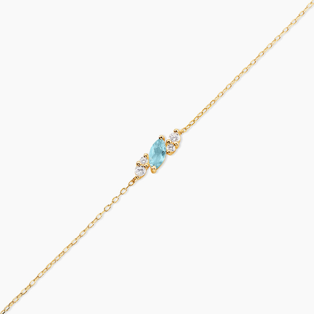 Bracelet Jardin Secret Or Jaune Topaze Oxyde De Zirconium - Bracelets Femme | Histoire d&rsquo;Or