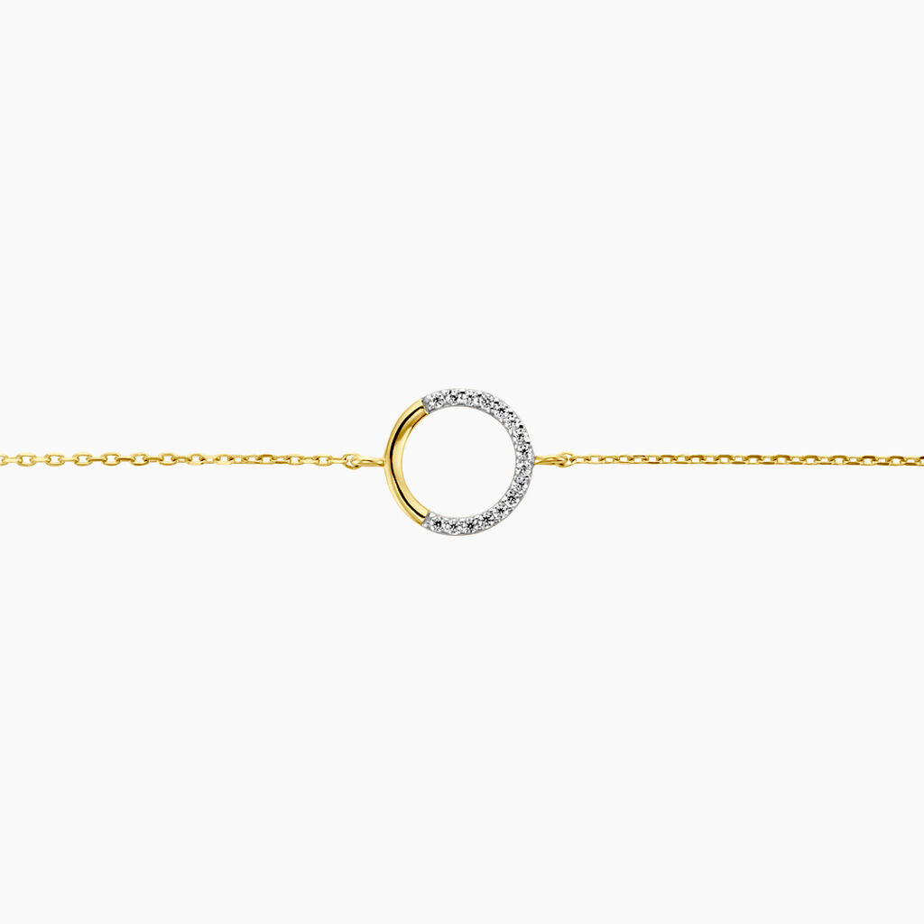 Bracelet Cajsa Or Jaune Oxyde De Zirconium - Bracelets Femme | Histoire d’Or